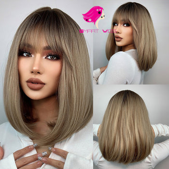 Best selling ash blonde  short bob medical wig | Smart Wigs Melbourne
